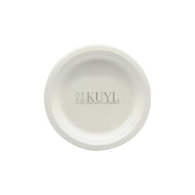 Bord suikerriet &Oslash;18cm wit