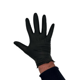 Nitril handschoenen L zwart