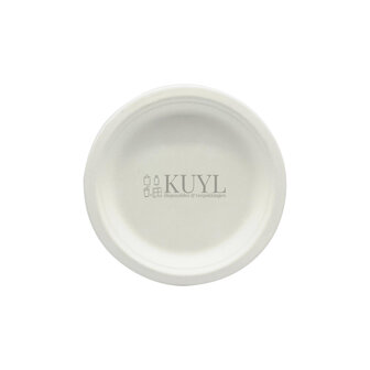 Bord suikerriet &Oslash;18cm wit