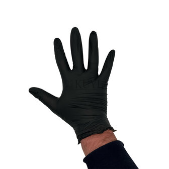 Nitril handschoenen S zwart