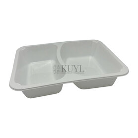 Menutray m20/45 PP 2 vaks wit