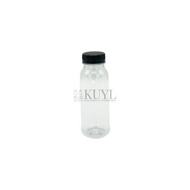 PET fles 250ml met zwarte dop