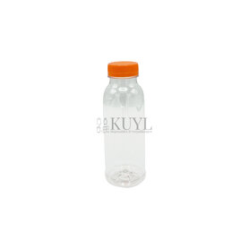 PET fles 330ml met oranje dop