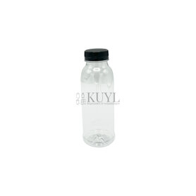 PET fles 330ml met zwarte dop