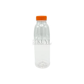 PET fles 500ml met oranje dop