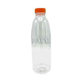 PET fles 1000ml met oranje dop