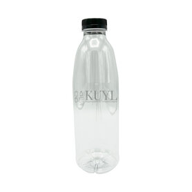 PET fles 1000ml met zwarte dop