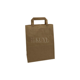 Papieren draagtas 22x10x28cm bruin