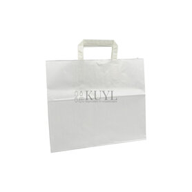 Papieren draagtas 32x17x27cm wit