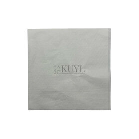 Servet 33x33cm 1laags wit 4vouw